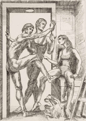 Paul Cadmus "Waiting for Rehearsal" Etching (9893315182899)