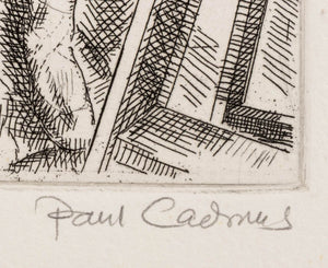 Paul Cadmus "Waiting for Rehearsal" Etching (9893315182899)