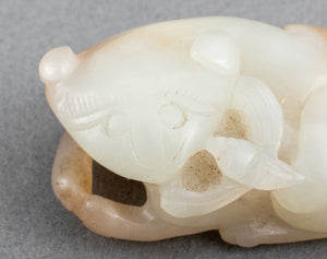 Chinese Foo Lion & Dragonfly Jade Carving (9752076321075)