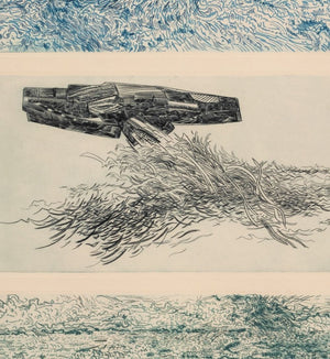 Gabor Peterdi "The Sea Shines" Etching, 1966 (9825463861555)