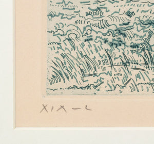 Gabor Peterdi "The Sea Shines" Etching, 1966 (9825463861555)