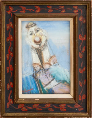 Nahum Tschacbasov Clown Pastel on Paper, 1950 (9736553038131)