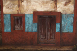 Charles Blum "Drum & Flute Player" Oil on Masonite (9767084392755)