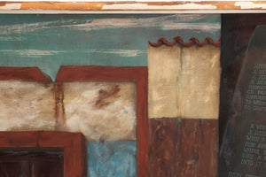 Charles Blum "Drum & Flute Player" Oil on Masonite (9767084392755)