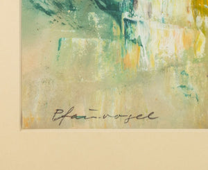 Illegibly Signed "Pfauvogel" Mixed Media, 1962 (9848695554355)