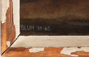 Charles Blum "Drum & Flute Player" Oil on Masonite (9767084392755)