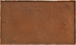 Charles Blum "Drum & Flute Player" Oil on Masonite (9767084392755)
