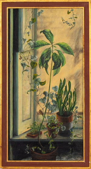 Charles Blum Windowsill Garden Oil on Panel (9767091110195)