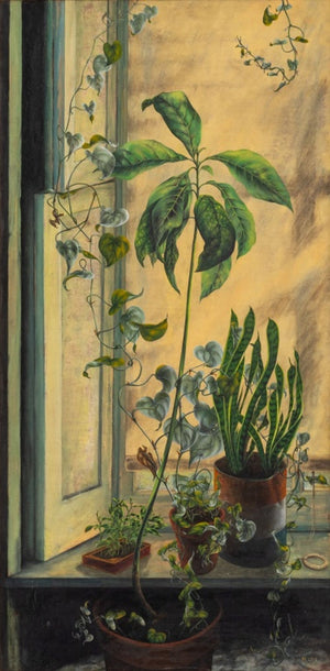 Charles Blum Windowsill Garden Oil on Panel (9767091110195)