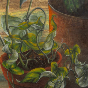 Charles Blum Windowsill Garden Oil on Panel (9767091110195)