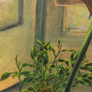 Charles Blum Windowsill Garden Oil on Panel (9767091110195)