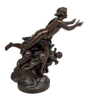 Clodion "Amor" Patinated Bronze Sculpture (9735604404531)