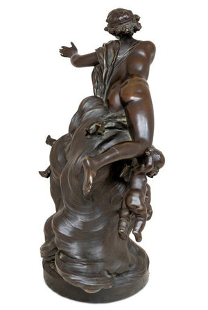 Clodion "Amor" Patinated Bronze Sculpture (9735604404531)