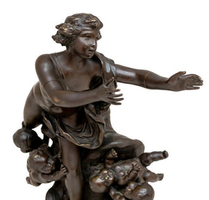 Clodion "Amor" Patinated Bronze Sculpture (9735604404531)