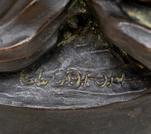 Clodion "Amor" Patinated Bronze Sculpture (9735604404531)