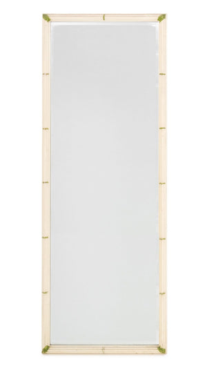 American Faux Bamboo Beveled Full-Length Mirror