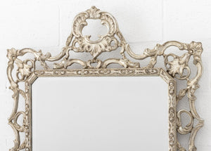 Rococo Style Silvered Wood Framed Mirror (9756104524083)