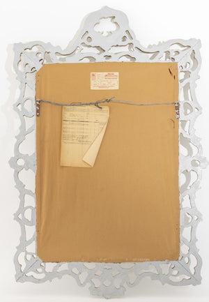 Rococo Style Silvered Wood Framed Mirror (9756104524083)