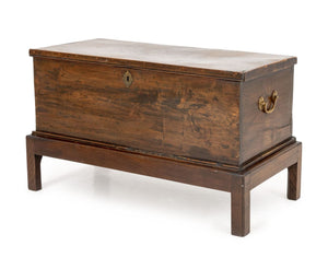 Georgian Style Oak Chest on Stand