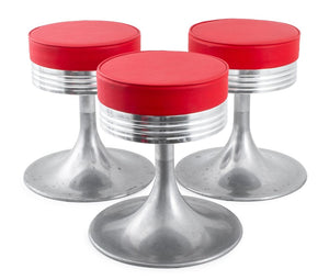 American Industrial Modern Aluminum Stools, 3 (9779238469939)