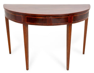 George III Mahogany Demilune Pier Table (9738612343091)