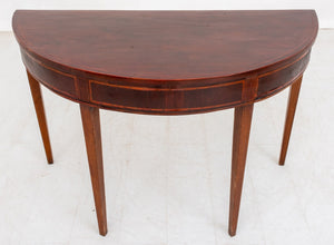 George III Mahogany Demilune Pier Table (9738612343091)