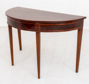 George III Mahogany Demilune Pier Table (9738612343091)