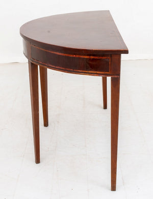 George III Mahogany Demilune Pier Table (9738612343091)