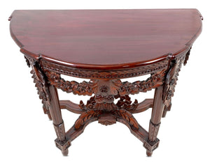 Louis XVI Style Mahogany Console Table (9738828218675)