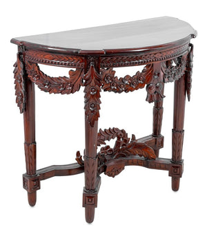 Louis XVI Style Mahogany Console Table (9738828218675)
