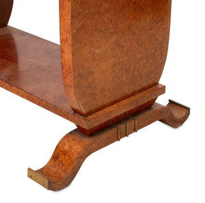 Art Deco Burl Elm Occasional Table (9736564343091)