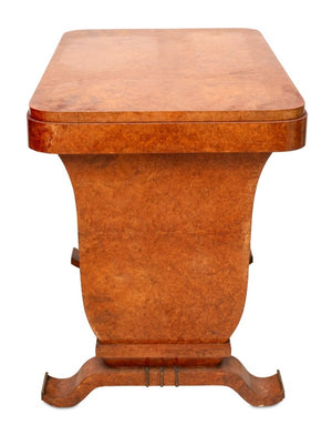 Art Deco Burl Elm Occasional Table (9736564343091)