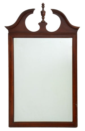Queen Anne Style Mahogany Wall Mirror (9707126751539)