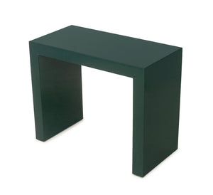 Modern Green Lacquered Console Table