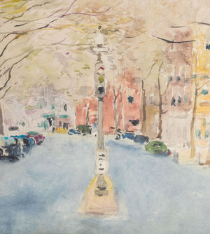 Chen Chi New York Street Scene Watercolor on Paper (9858753659187)