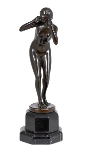 German "The Scream" Patinated Bronze Sculpture (9848696668467)