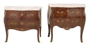 Louis XVI Style Pink Marble Top Bombe Commode, 2 (9816420319539)