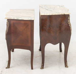 Louis XVI Style Pink Marble Top Bombe Commode, 2 (9816420319539)