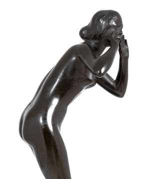 German "The Scream" Patinated Bronze Sculpture (9848696668467)