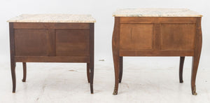 Louis XVI Style Pink Marble Top Bombe Commode, 2 (9816420319539)
