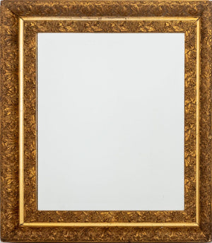 Morning Glory Motif Giltwood Beveled Glass Mirror (9893326553395)