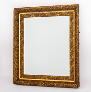 Morning Glory Motif Giltwood Beveled Glass Mirror (9893326553395)