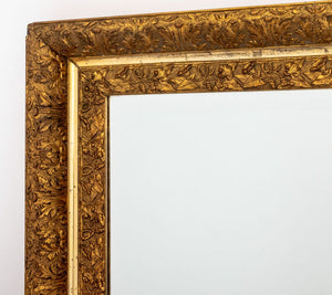 Morning Glory Motif Giltwood Beveled Glass Mirror (9893326553395)