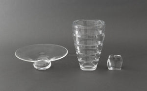 Baccarat, Etc. Clear Crystal Vessels, 3