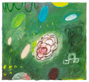 Elfi Schuselka Abstraction in Green Oil on Canvas (9779270058291)