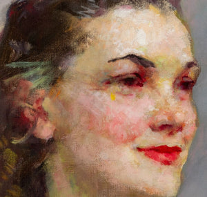 Molly Guion Portrait of a Woman Oil on Canvas (9848697651507)