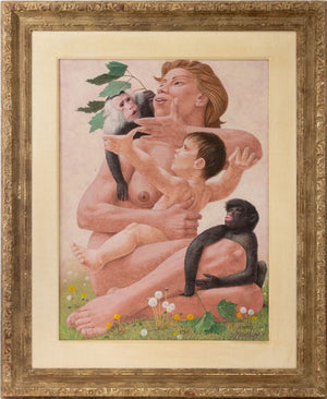 Vincent Smarkusz Mother, Child & Monkeys Tempera (9756127101235)
