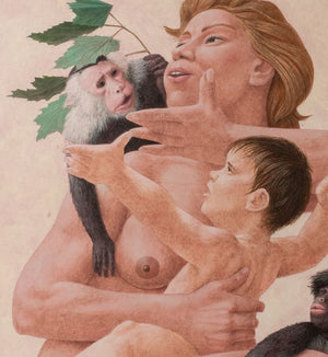 Vincent Smarkusz Mother, Child & Monkeys Tempera (9756127101235)