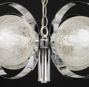 Italian Modern Chrome Ring Chandelier (9816452235571)