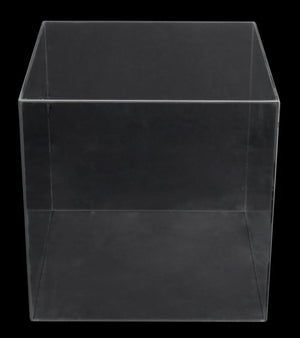 Mid-Century Modern Glass Cube Side Table (9769940648243)